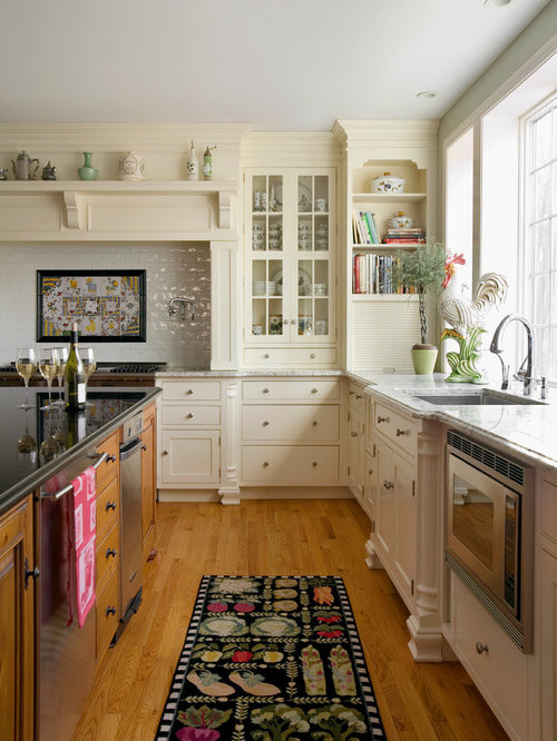 Kitchen With Off White Cabinets
 f White Kitchen