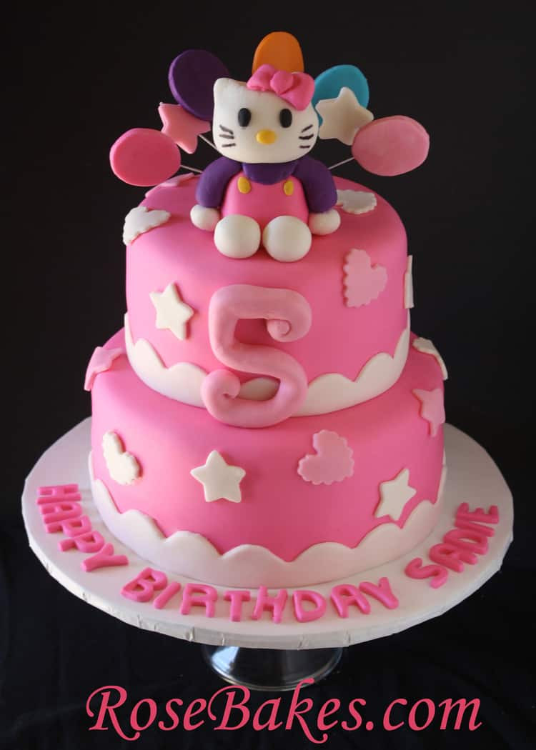 Kitty Birthday Cake
 Hello Kitty Birthday Cake Front Rose Bakes