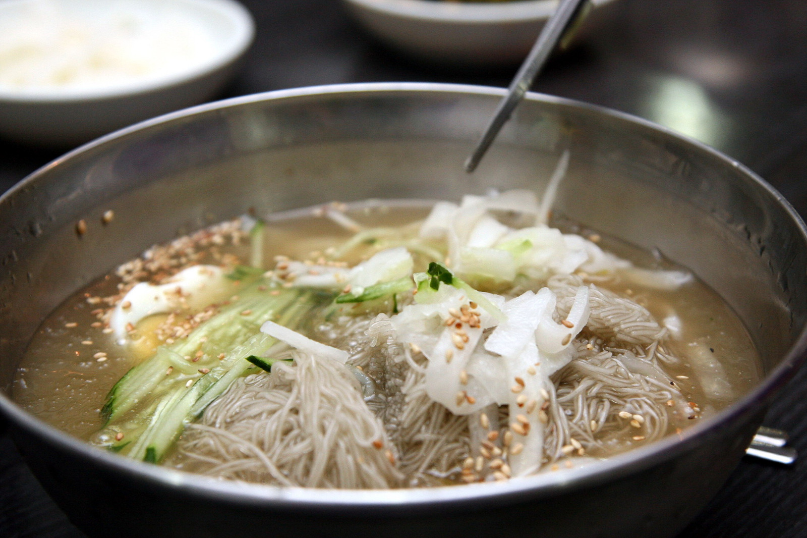 Korean Buckwheat Noodles
 File Korean cold buckwheat noodle soup Mul naengmyeon 01