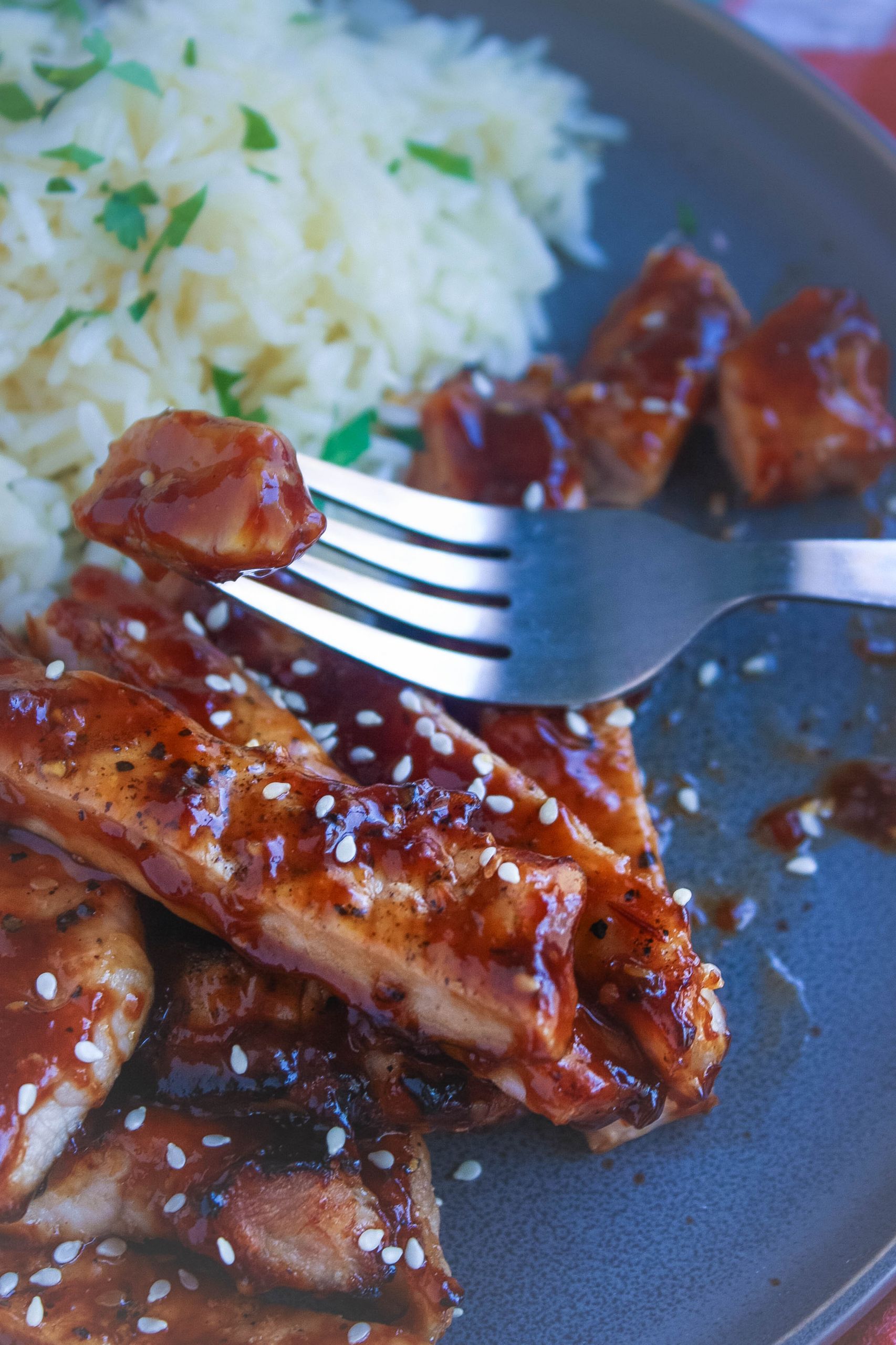 Korean Pork Chops
 Grilled Pork with Korean Style BBQ Sauce