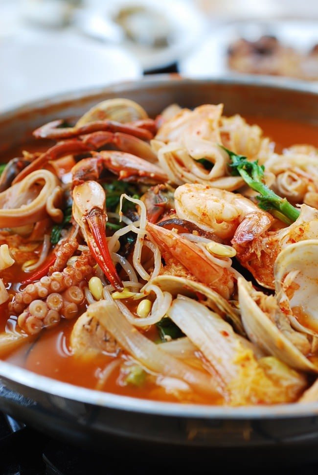 Korean Seafood Stew
 Haemul Jeongol Spicy Seafood Hot Pot Korean Bapsang