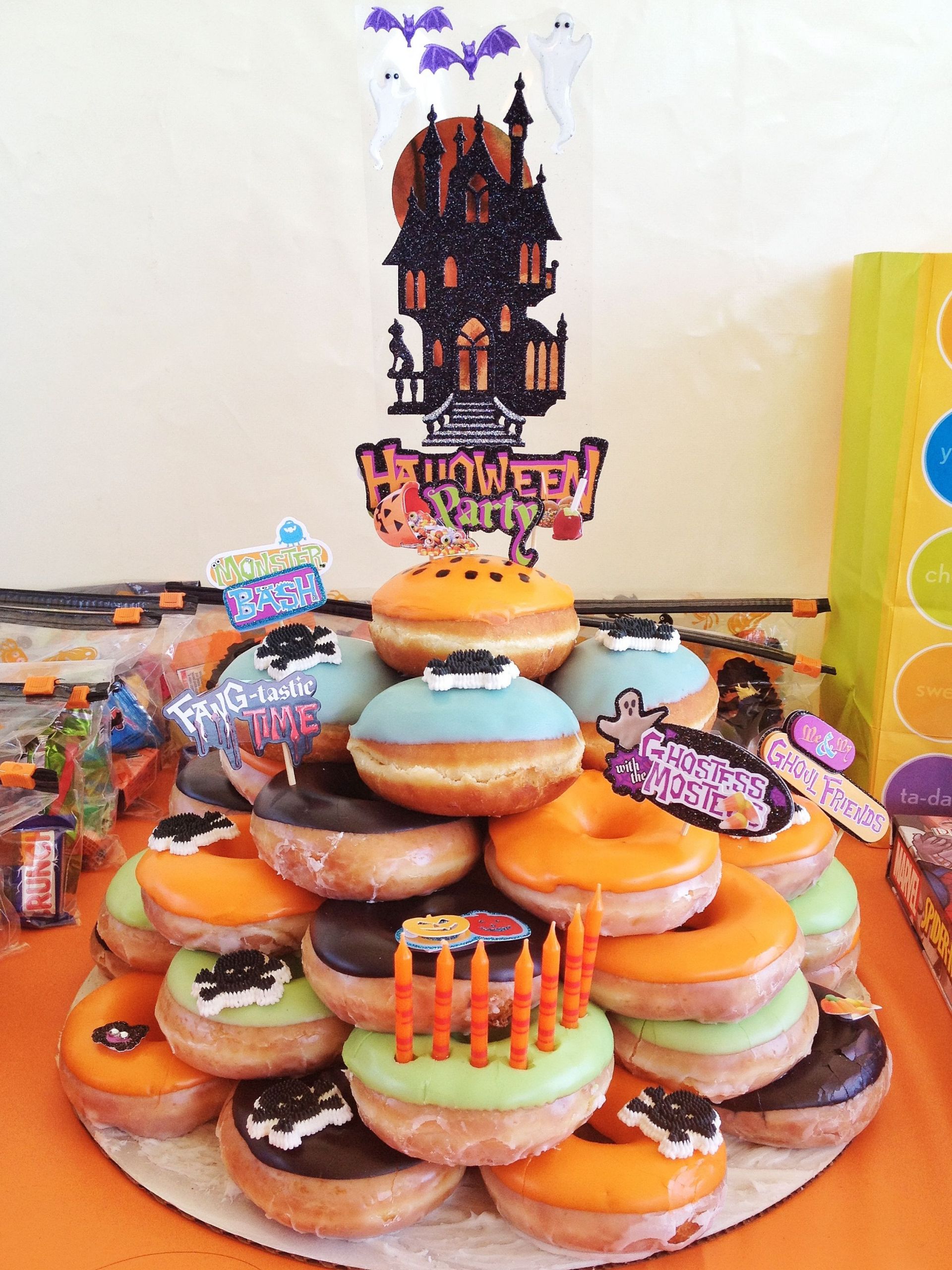 Krispy Kreme Birthday Cake
 Krispy Kreme Doughnut Cake