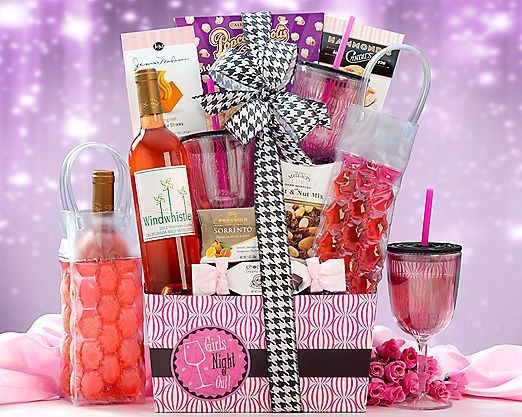 Ladies Night Out Gift Basket Ideas
 Girl’s Night in Party Favor Gift Basket
