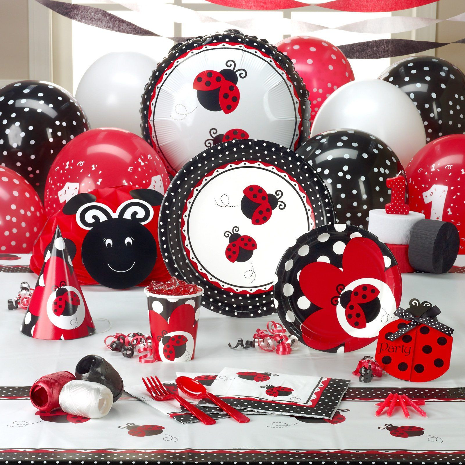 Ladybug 1st Birthday Decorations
 Ladybug birthday party supplies from Birthday Express