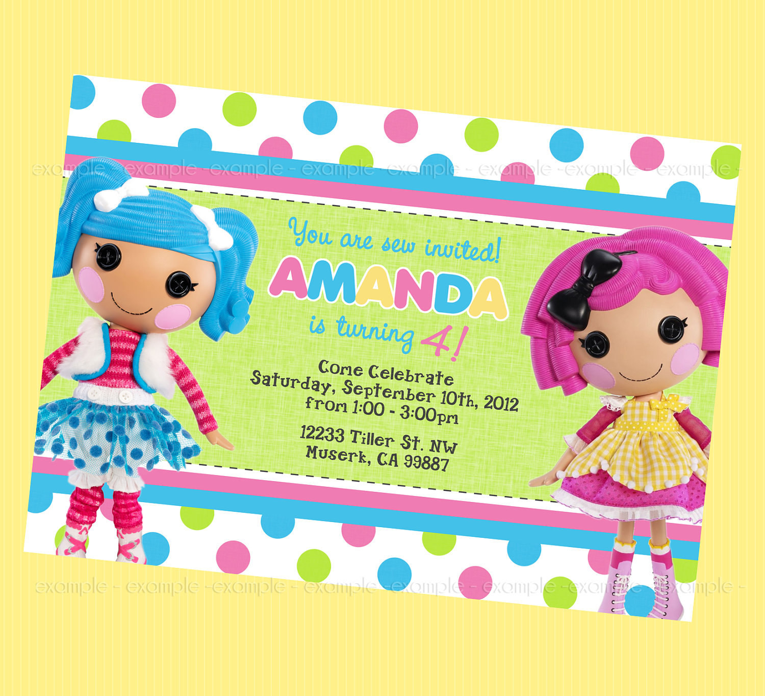 Lalaloopsy Birthday Invitations
 Cute Lalaloopsy Birthday Invite Available by