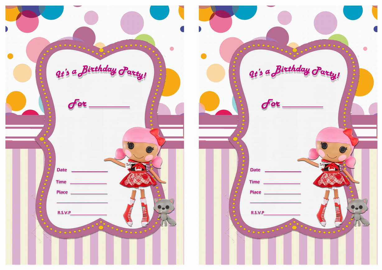 Lalaloopsy Birthday Invitations
 Lalaloopsy Birthday Invitations