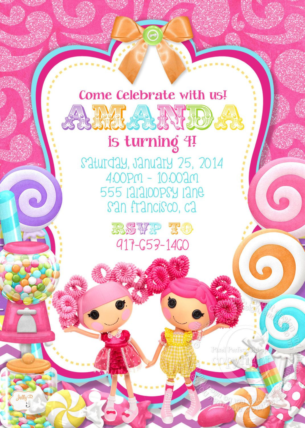 Lalaloopsy Birthday Invitations
 Lalaloopsy Invitation Lalaloopsy Birthday by