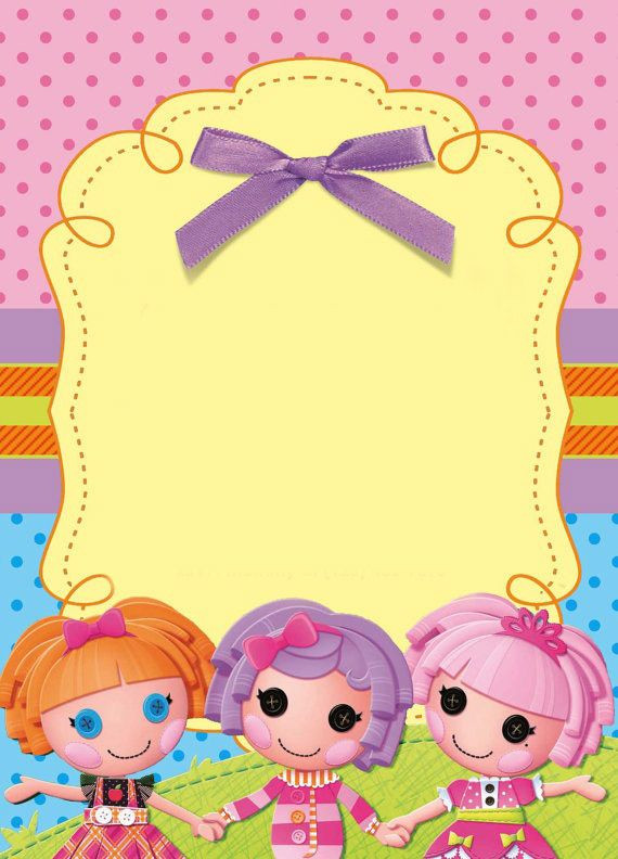 Lalaloopsy Birthday Invitations
 Lalaloopsy Party Invitation FREE template Just fill in