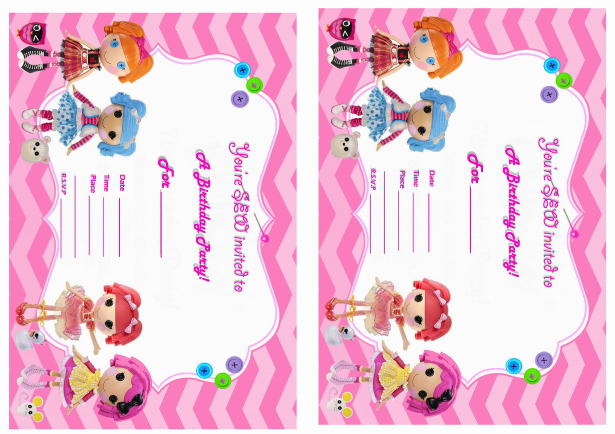 Lalaloopsy Birthday Invitations
 Lalaloopsy Birthday Invitations