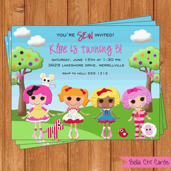 Lalaloopsy Birthday Invitations
 Lalaloopsy Kids Birthday InvitationsKBI377DIY by