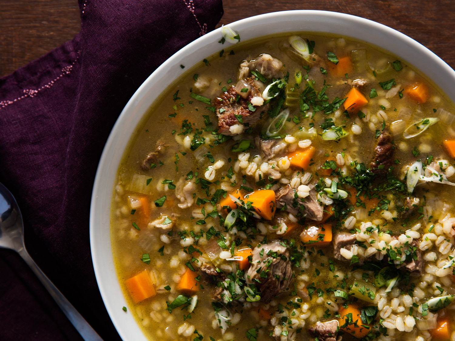 Lamb Barley Soup
 For the Best Beef Barley Soup Treat It Like a Stew