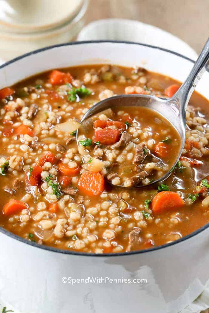 Lamb Barley Soup
 Beef Barley Soup Spend With Pennies