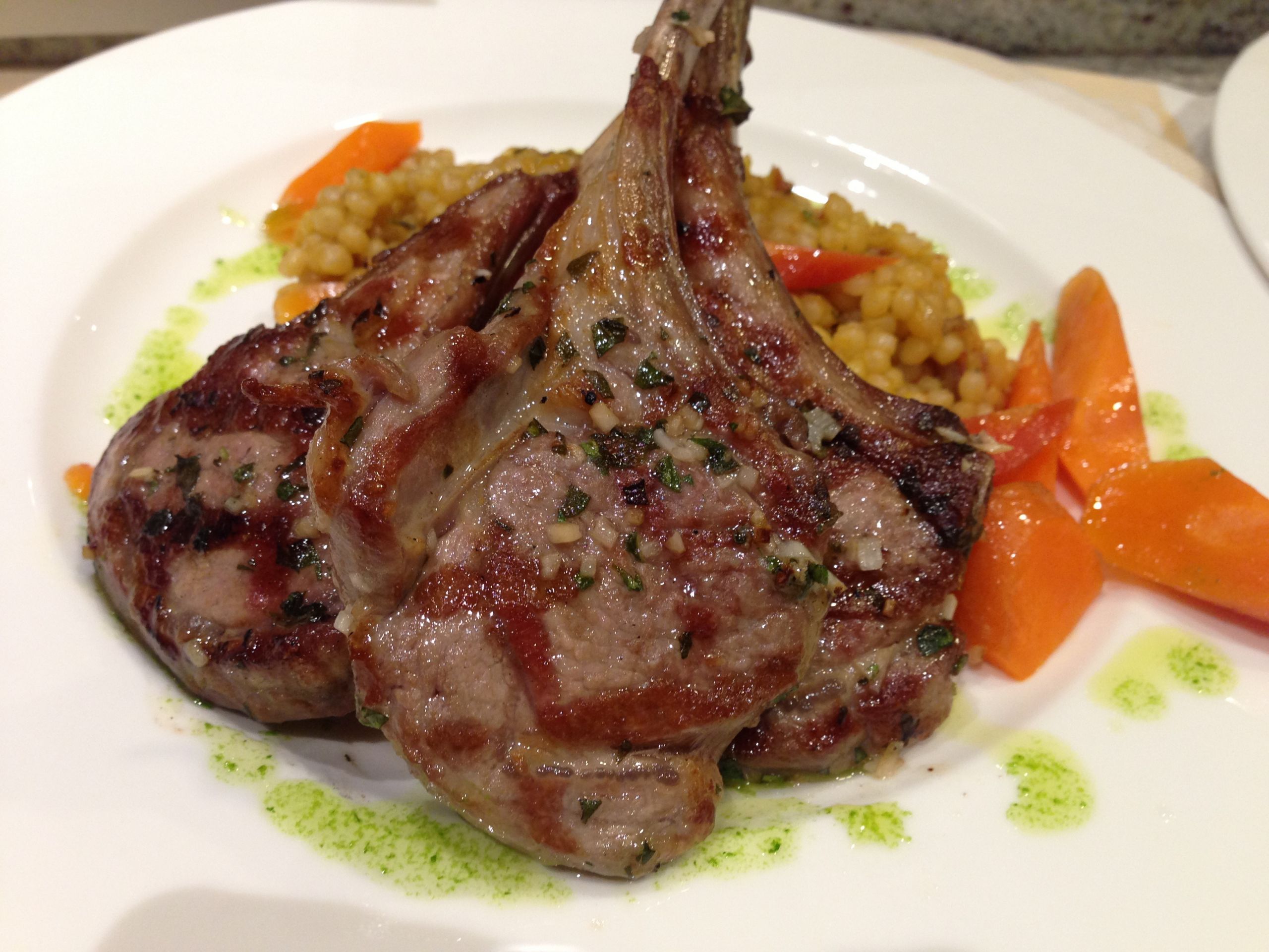 Lamb Chop Dinner
 Thyme with Sage