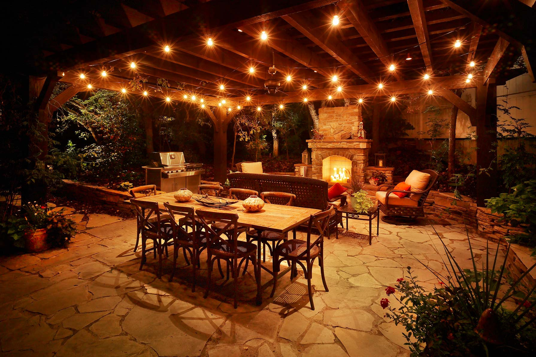 Landscape Deck Lighting
 Patio Pergola and Deck Lighting Ideas and