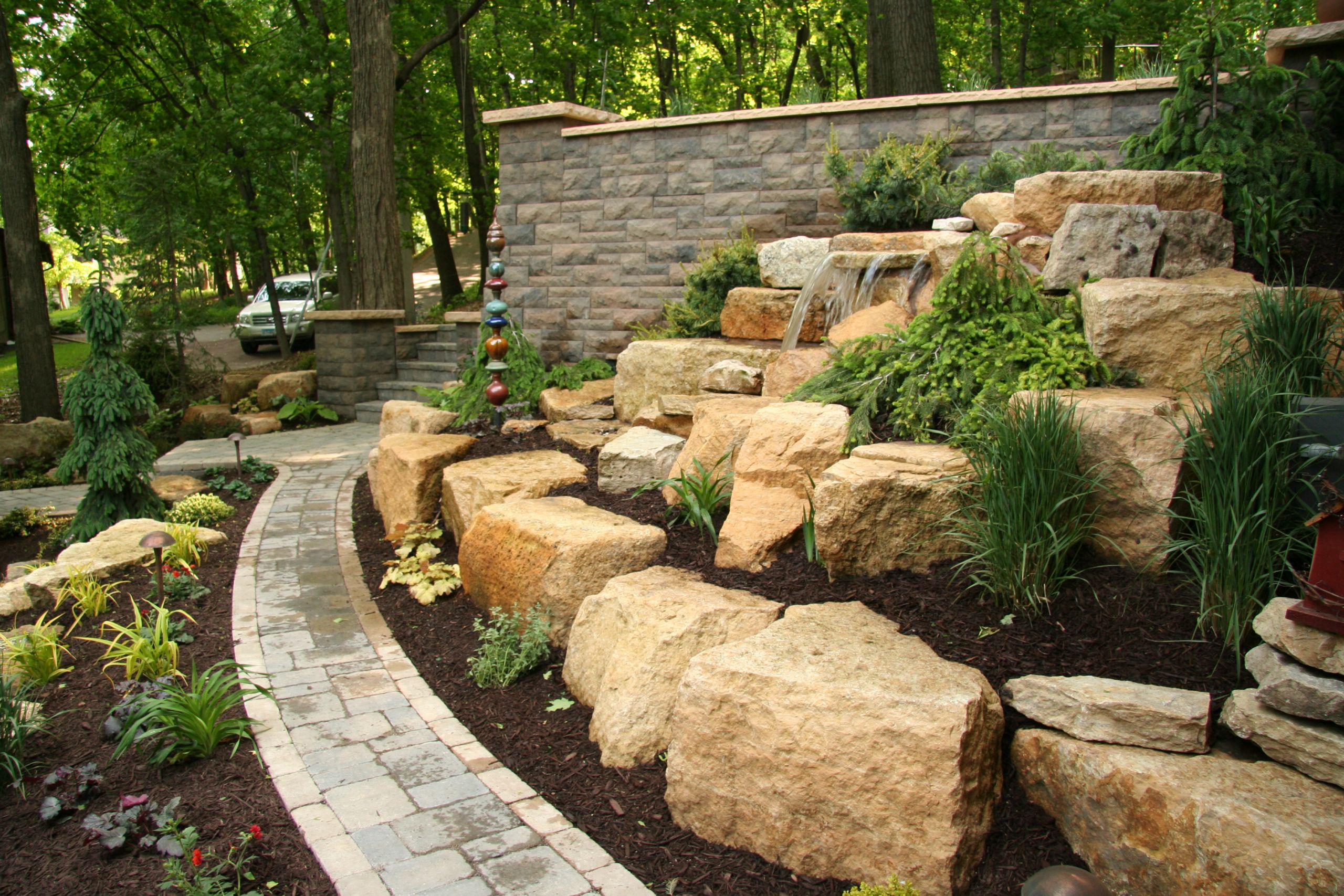 Landscape Design Images
 Retaining Walls MN