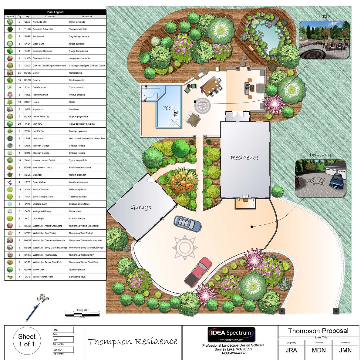 Landscape Design Plan
 Professional Landscape Software