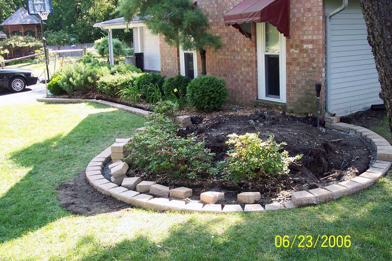 Landscape Edging Bricks
 Brick Driveway Image Brick Edging