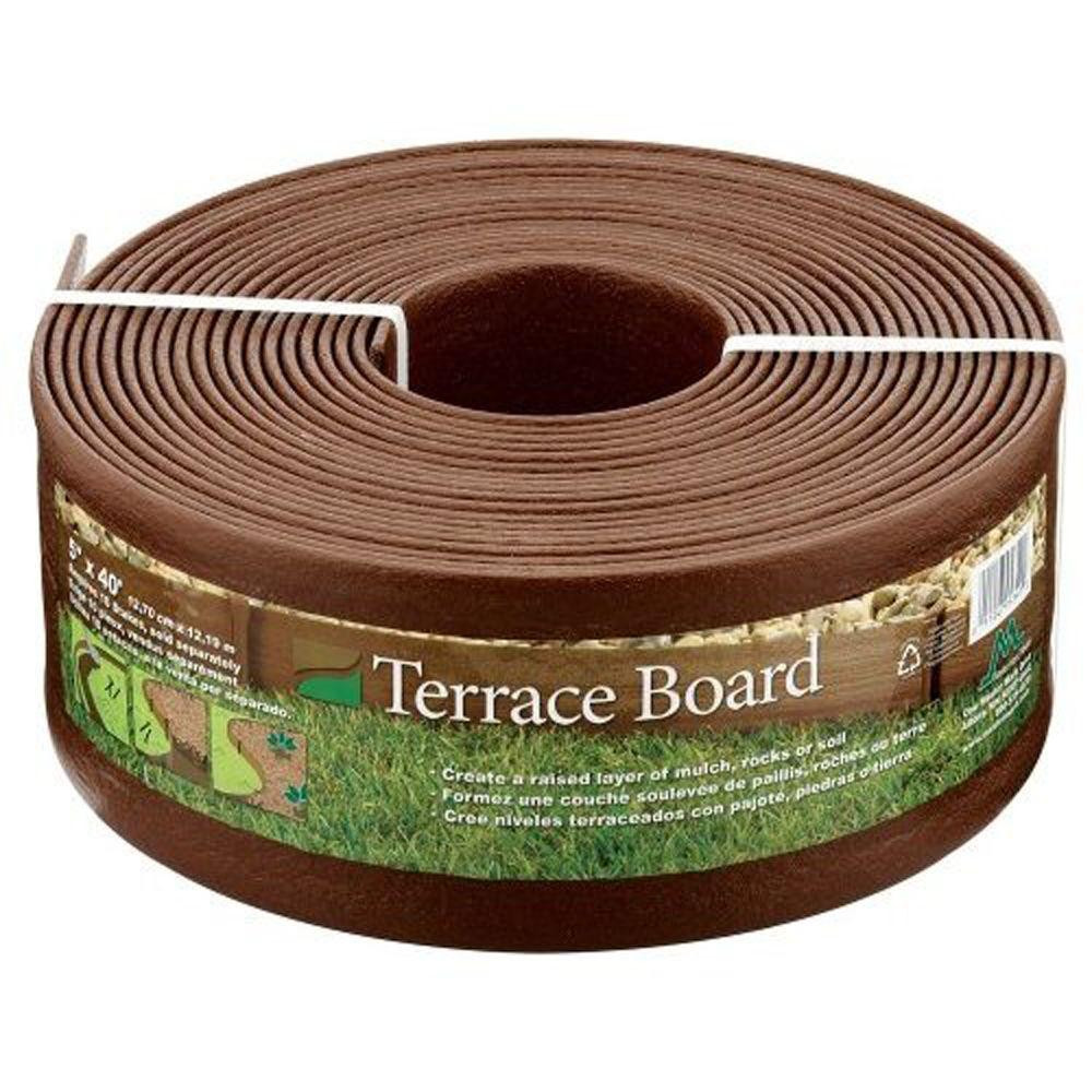 Landscape Edging Home Depot
 Master Mark Terrace Board 5 in x 40 ft Brown Landscape