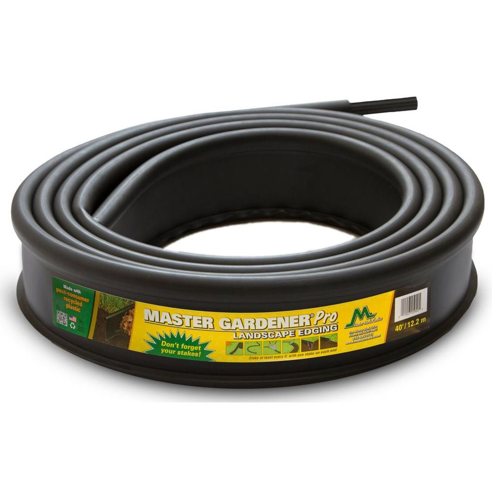 Landscape Edging Home Depot
 Master Mark 40 ft Recycled Plastic Contractor Landscape