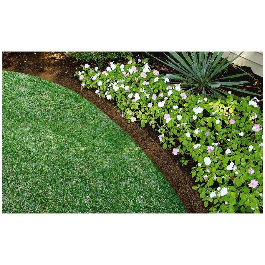 Landscape Edging Lowes
 Shop Rubberific Landscape Border 8 ft Brown Landscape