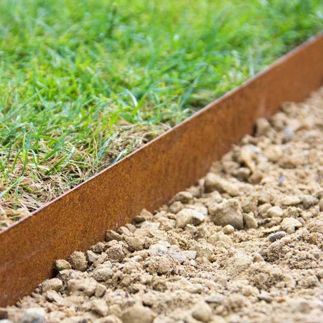 Landscape Edging Metal
 Multi Edge Metal Garden Lawn Edging 175mm x 1mtr Corten