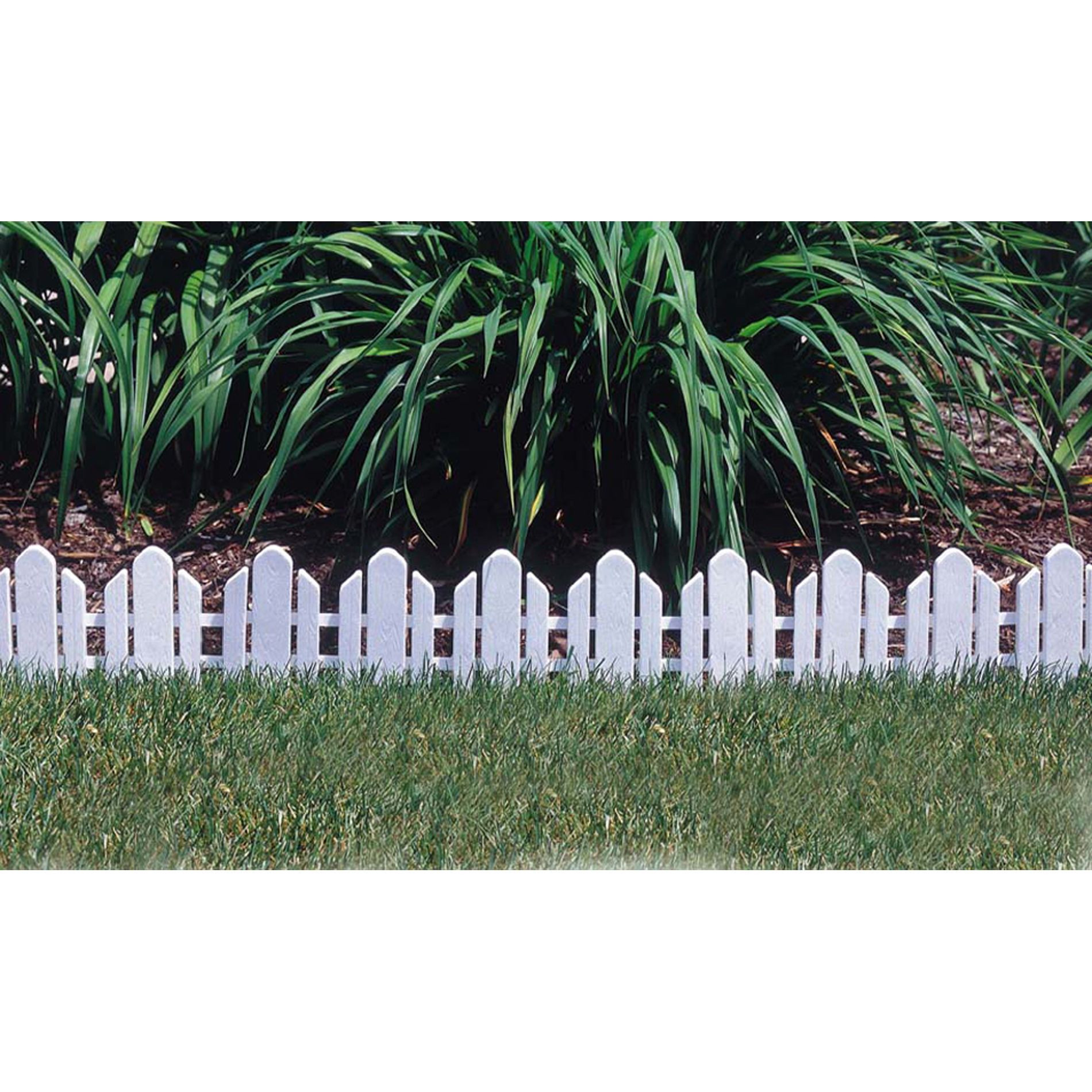 Landscape Fence Edging
 Emsco Dackers Fence Landscape Edging White Lawn