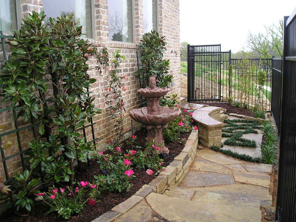 Landscape Fountain Front Yards
 dallas landscaping small front yards landscape traditional