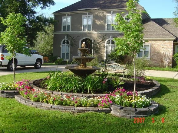 Landscape Fountain Front Yards
 landscaping ideas front yard fountains
