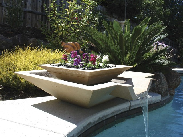 Landscape Fountain Modern
 modern outdoor fountain