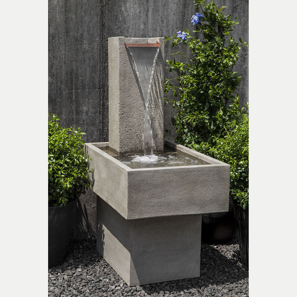 Landscape Fountain Modern
 Modern Outdoor Fountain Falling Water III