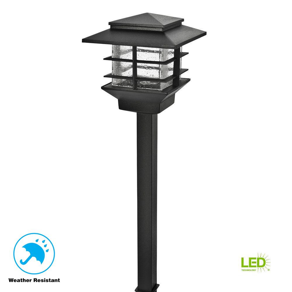 Landscape Lighting Low Voltage
 Hampton Bay Low Voltage 3 Watt Black Outdoor Integrated