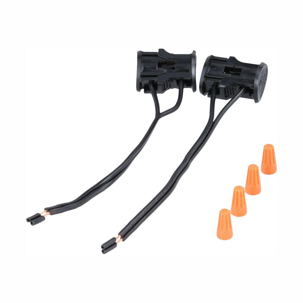 Landscape Lighting Wire Connectors
 Hampton Bay Low Voltage Black Replacement Cable Connector