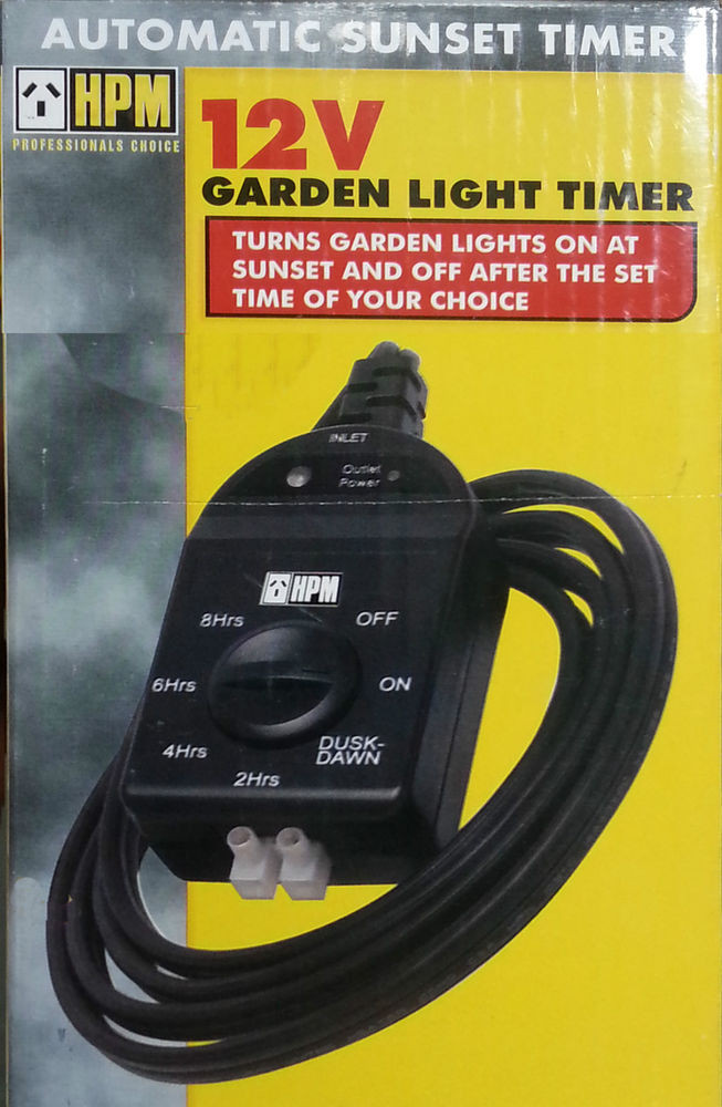 Landscape Lights Timer
 Automatic Sunset Timer for 12V Garden Lights DIY