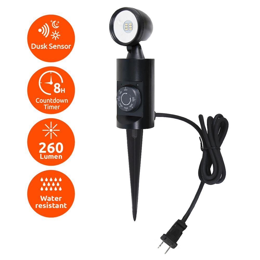 Landscape Lights Timer
 Link2Home 240lm Outdoor LED Landscape Stake Light with