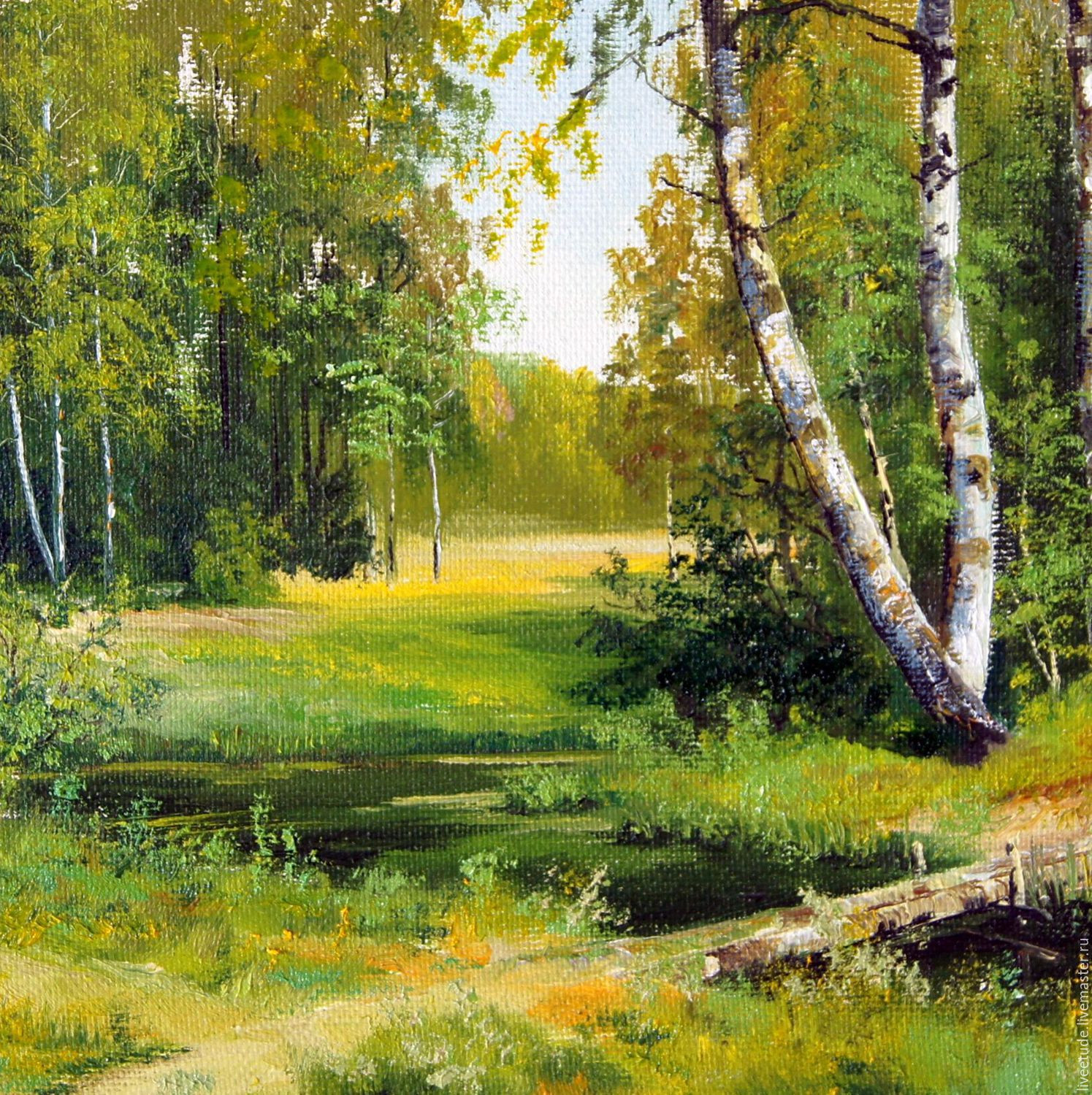 Landscape Oil Painting
 Landscape oil Painting birch rosallie Chernov – shop