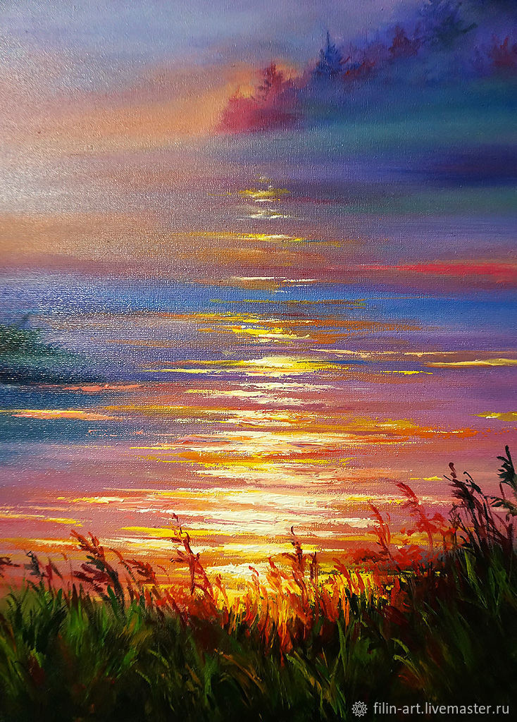 Landscape Oil Paintings
 Landscape Oil Painting on canvas "Sunset in the Fog