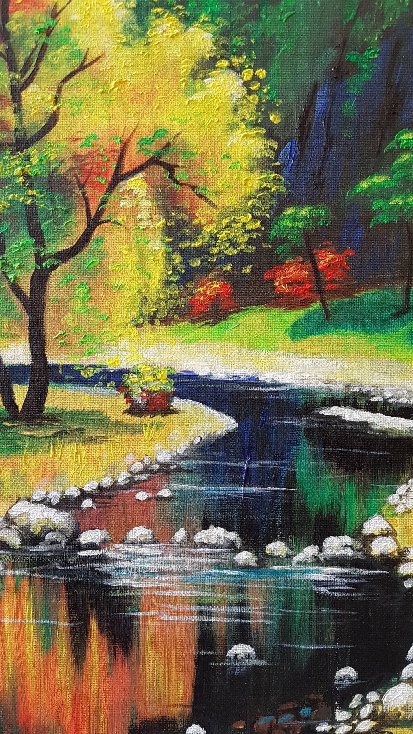 Landscape Painting Artists
 colourful landscape Painting by Harun Ayhan