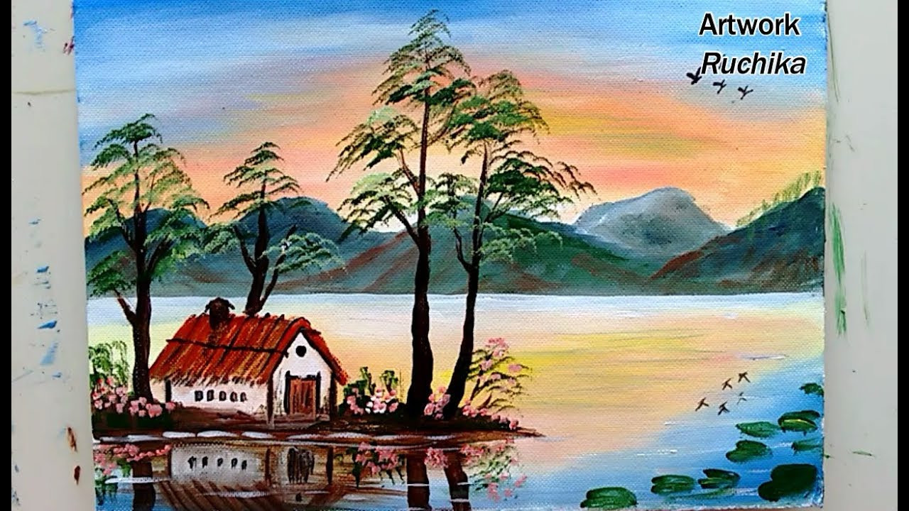 Landscape Painting Easy
 Simple Landscape Painting