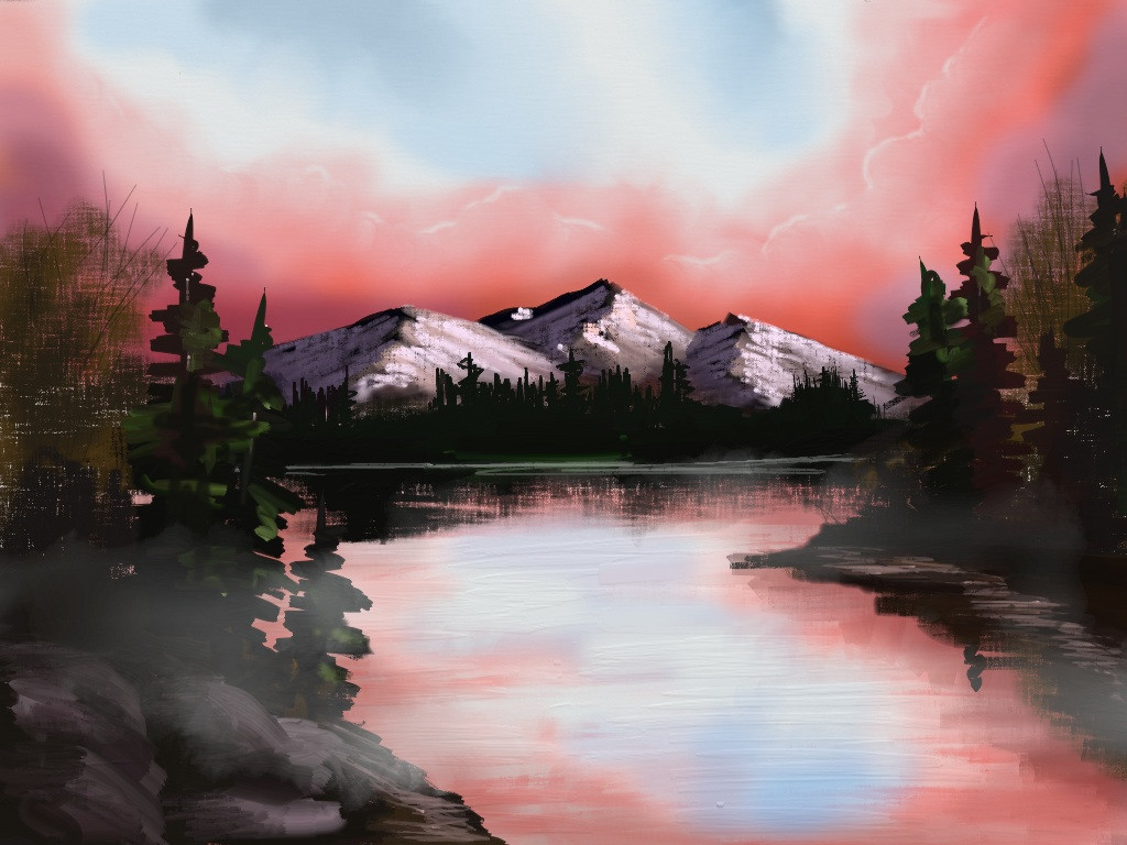 Landscape Painting Easy
 a simple landscape