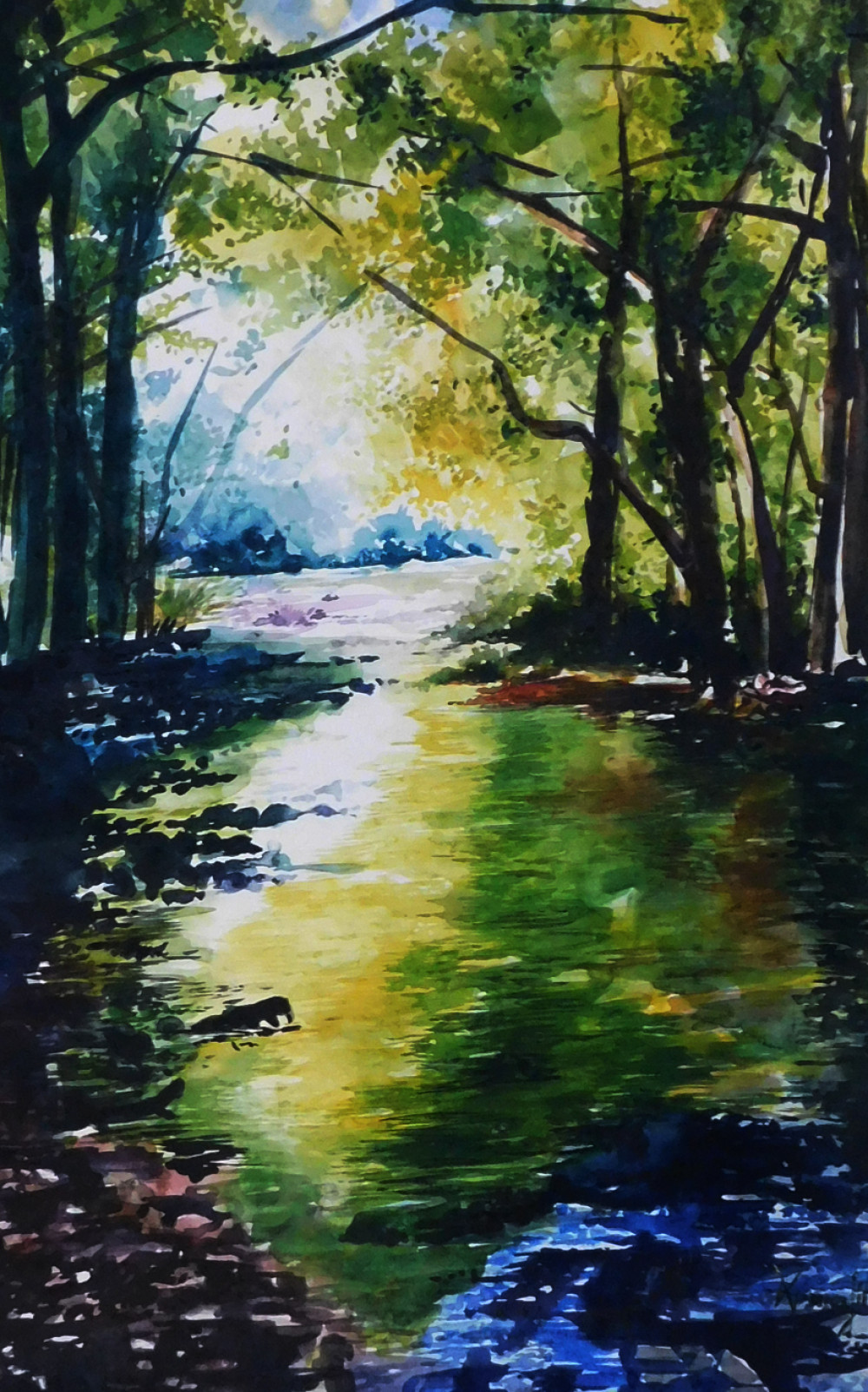 Landscape Painting Images
 Landscape Painting by Pabitra Dutta