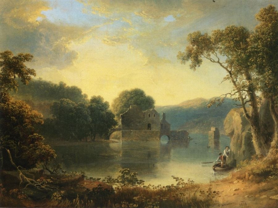 Landscape Paintings By Famous Artists
 Thomas Doughty Ruins in a Landscape Painting