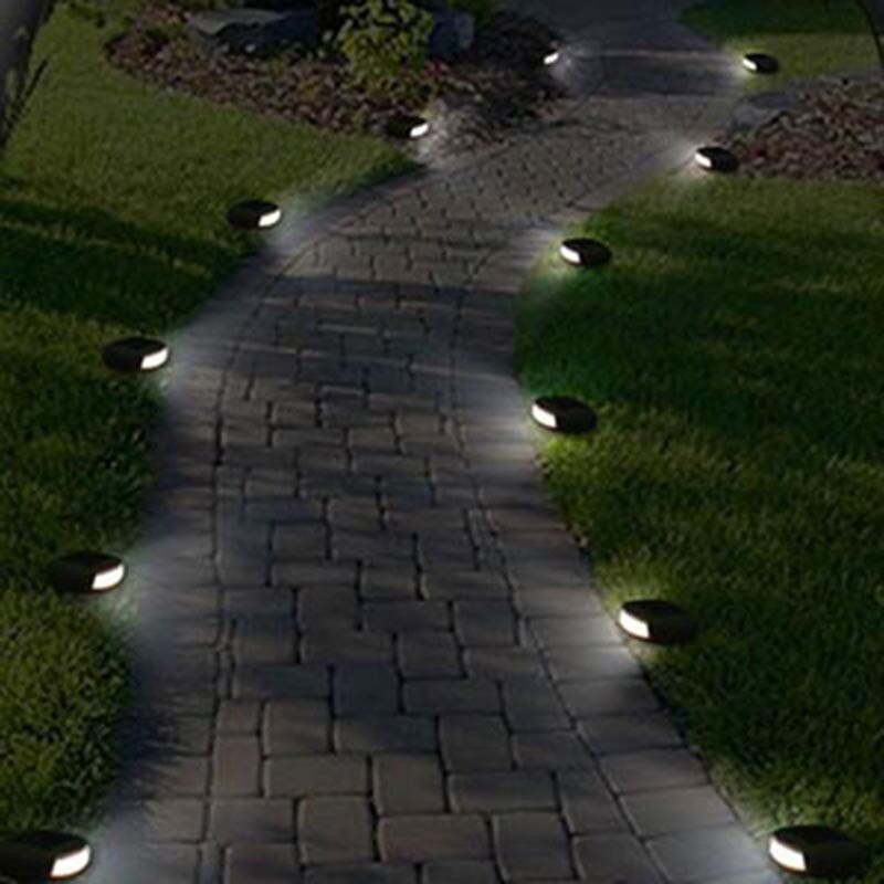 Landscape Path Lights
 CLAITE Outdoor Waterproof LED Solar Garden Stone Lights