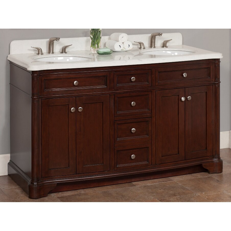 Lanza Bathroom Vanity
 Lanza Chester 60" Double Bathroom Vanity Set & Reviews