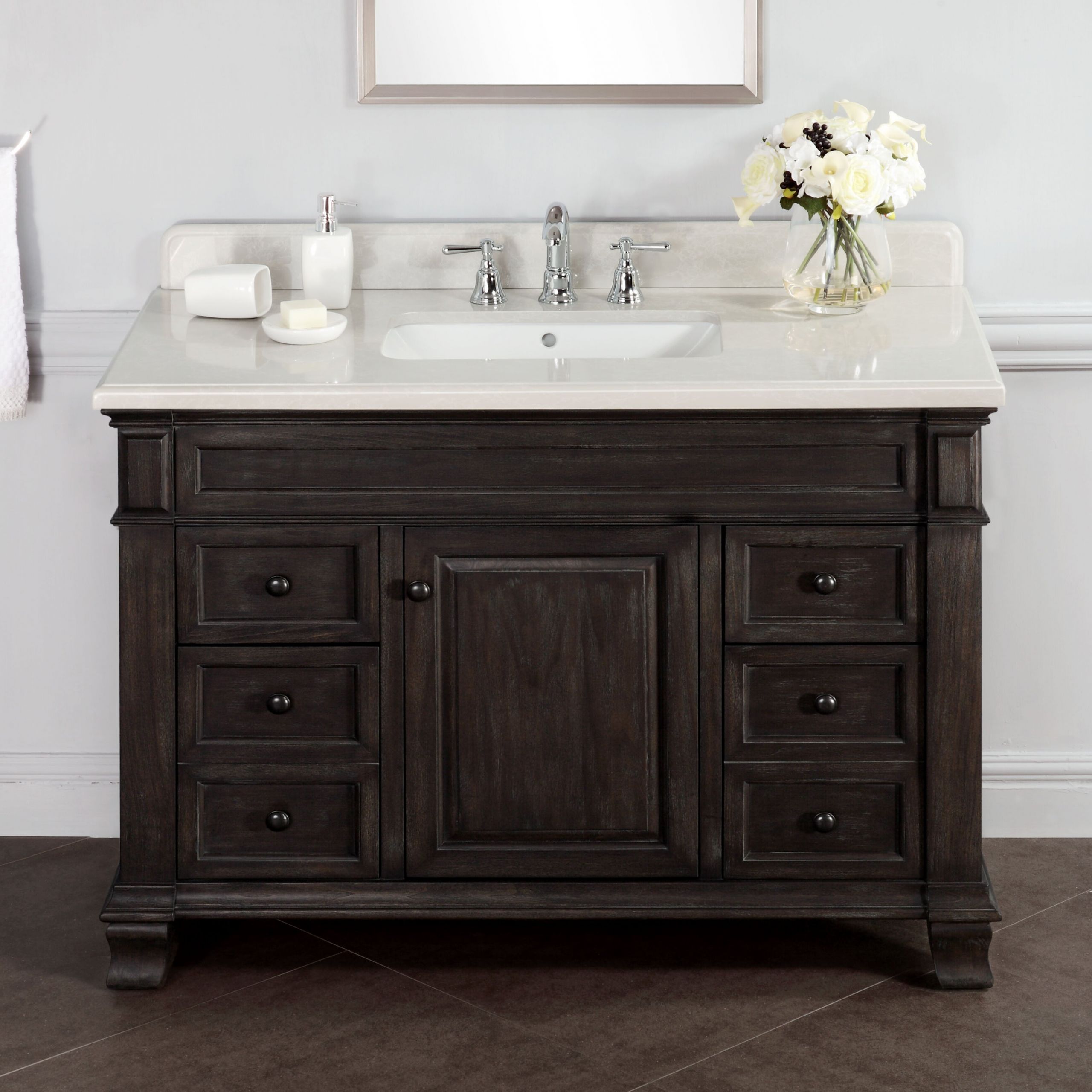 Lanza Bathroom Vanity
 Lanza Kingsley 48" Single Bathroom Vanity Set & Reviews