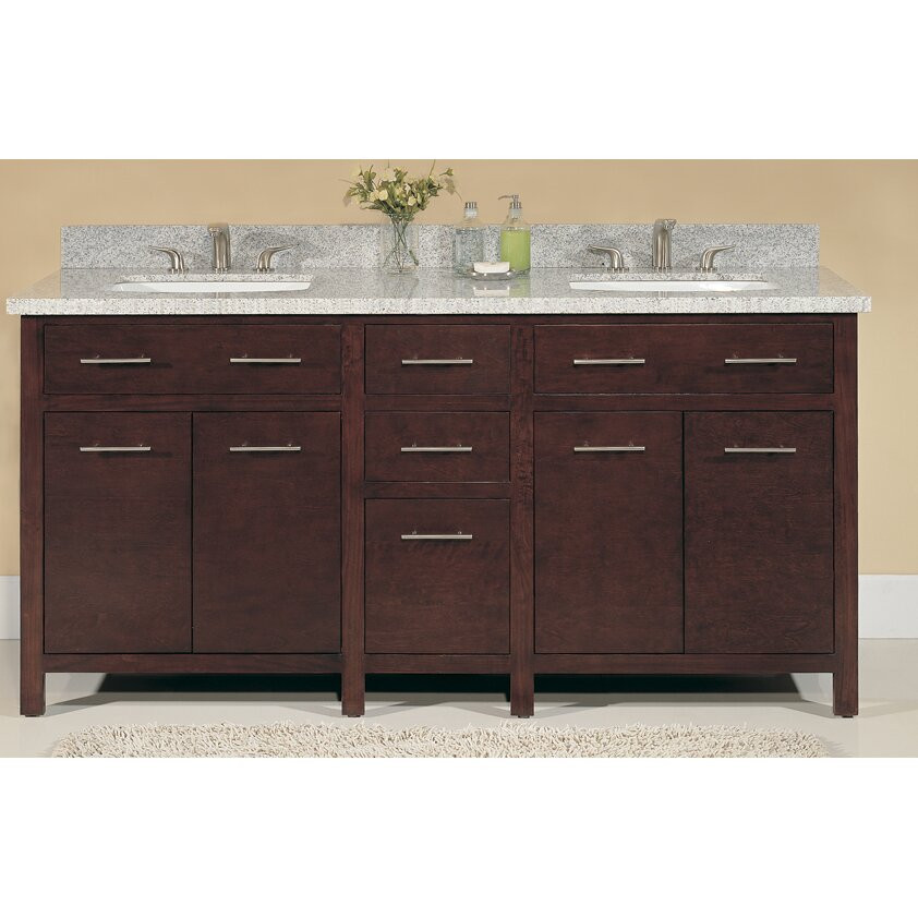 Lanza Bathroom Vanity
 Lanza Blanco 72" Double Bathroom Vanity Set & Reviews