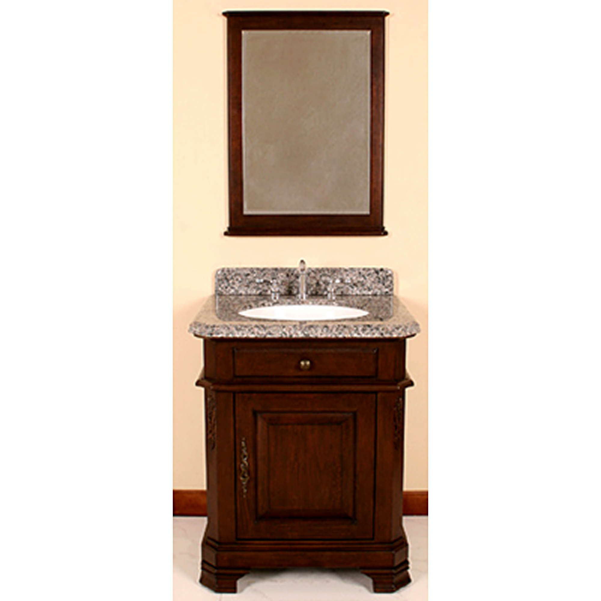 Lanza Bathroom Vanity
 Lanza Single Sink Bathroom Vanity with Granite Countertop