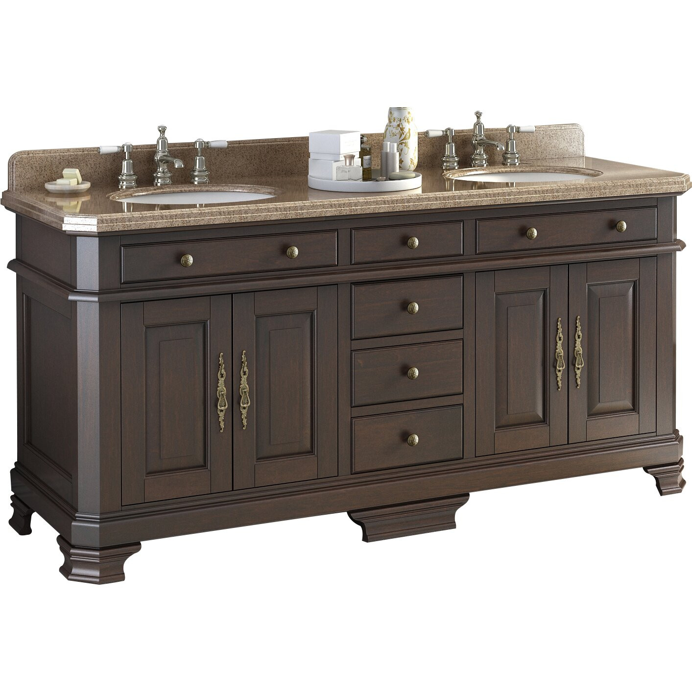 Lanza Bathroom Vanity
 Lanza Perkin 72" Double Bathroom Vanity Set & Reviews