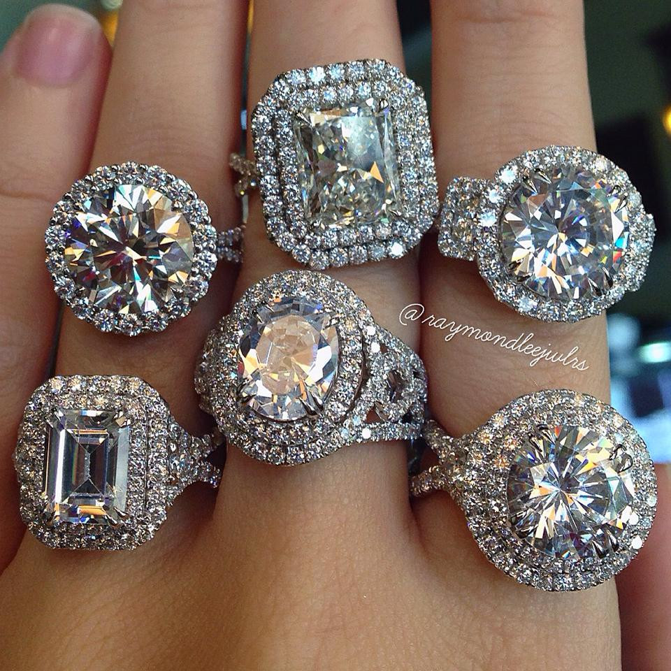 Large Diamond Rings
 Moissanite vs Cubic Zirconia Designers & Diamonds