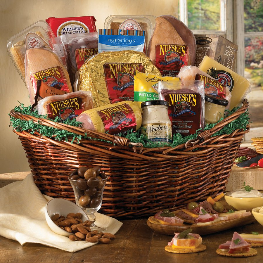 Large Gift Basket Ideas
 Meat and Cheese Gift Basket Gift Basket Supreme