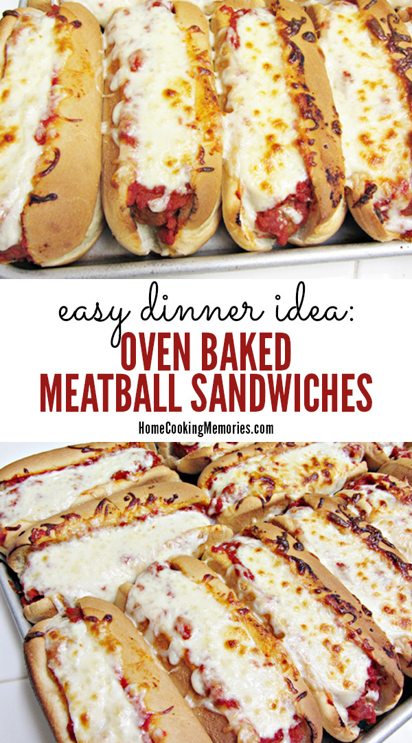 Large Party Dinner Ideas
 Easy Dinner Idea Oven Baked Meatball Sandwiches Recipe